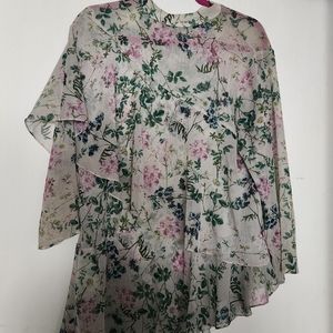 Asymmetrical tiered Blouse Anthropologie